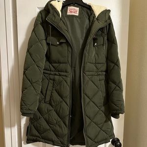 Levi’s Puffer Jacket with Fleece Lined Hood